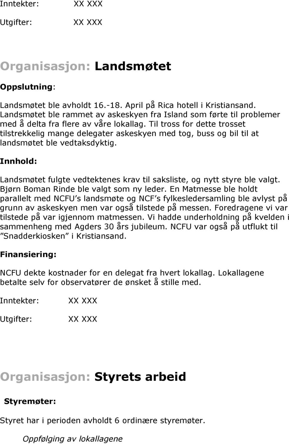 Til tross for dette trosset tilstrekkelig mange delegater askeskyen med tog, buss og bil til at landsmøtet ble vedtaksdyktig.