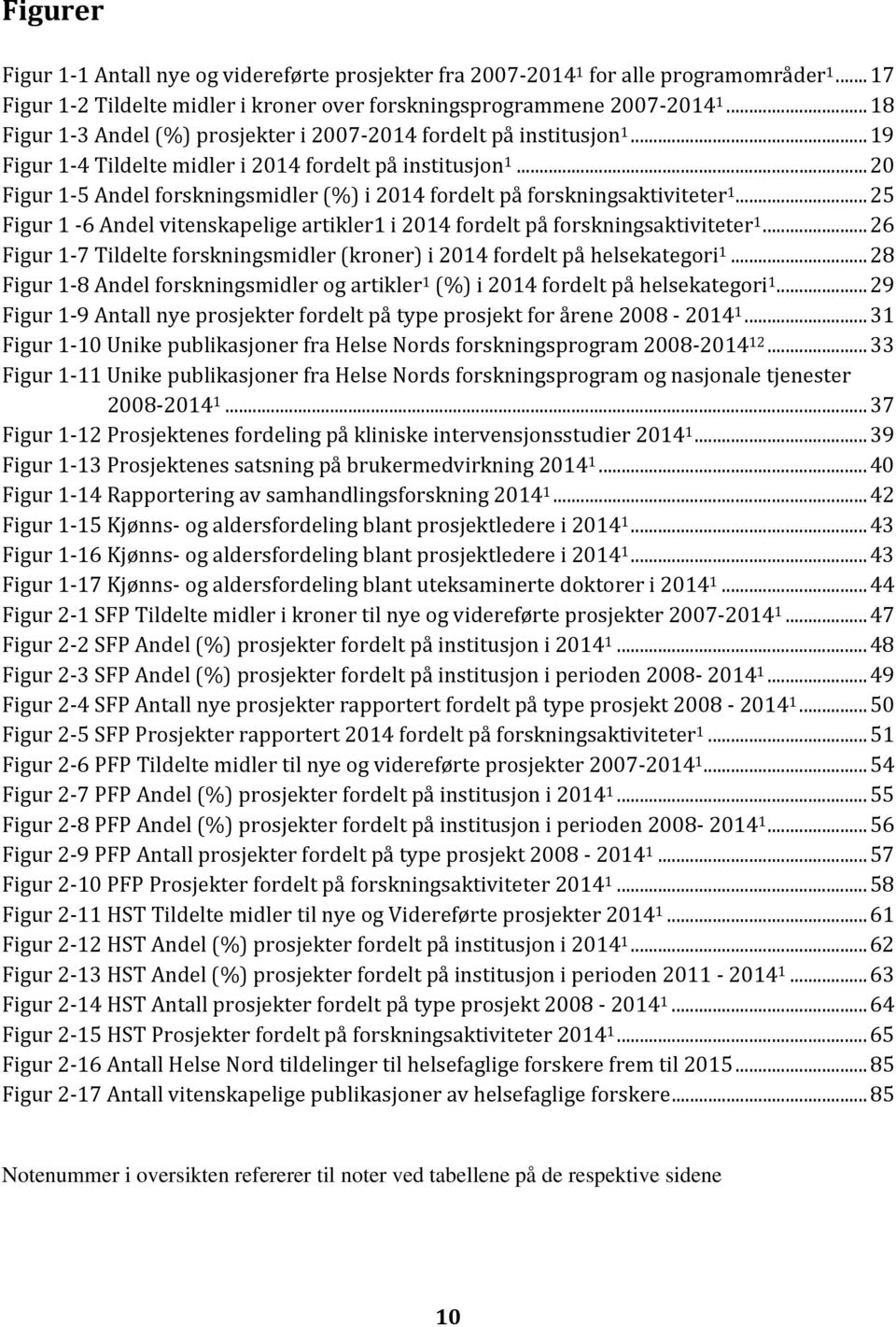 .. 20 Figur 1 5 Andel forskningsmidler (%) i 2014 fordelt på forskningsaktiviteter 1... 25 Figur 1 6 Andel vitenskapelige artikler1 i 2014 fordelt på forskningsaktiviteter 1.