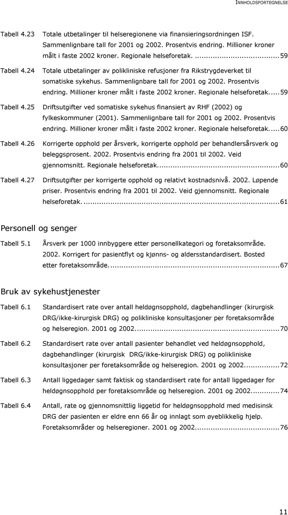 Sammenlignbare tall for 2001 og 2002. Prosentvis endring. Millioner kroner målt i faste 2002 kroner. Regionale helseforetak.