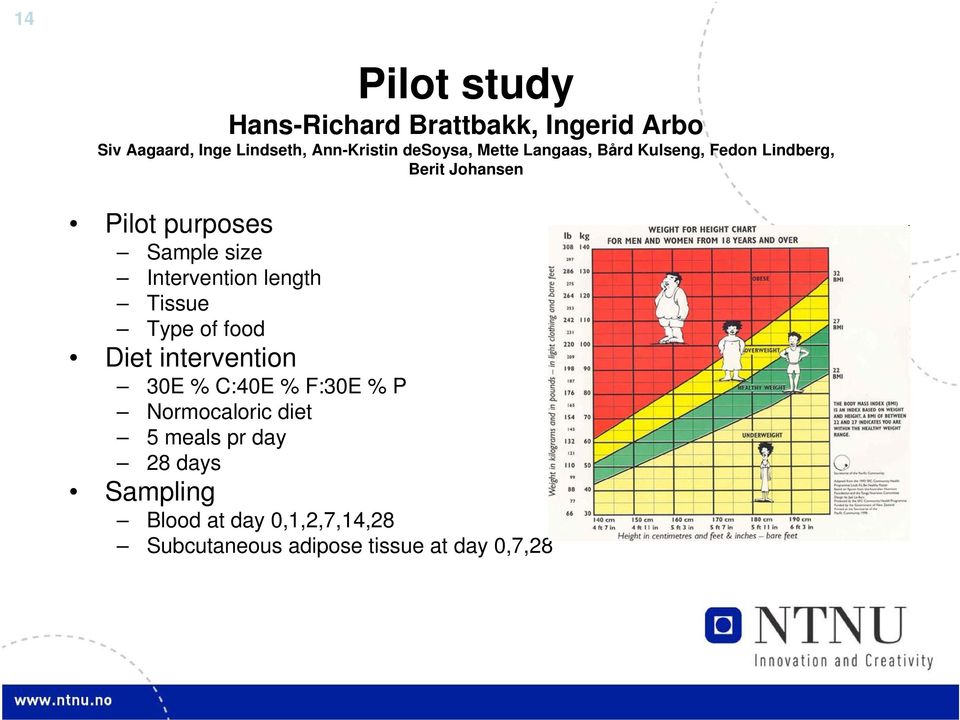 Intervention length Tissue Type of food Diet intervention 30E % C:40E % F:30E % P Normocaloric