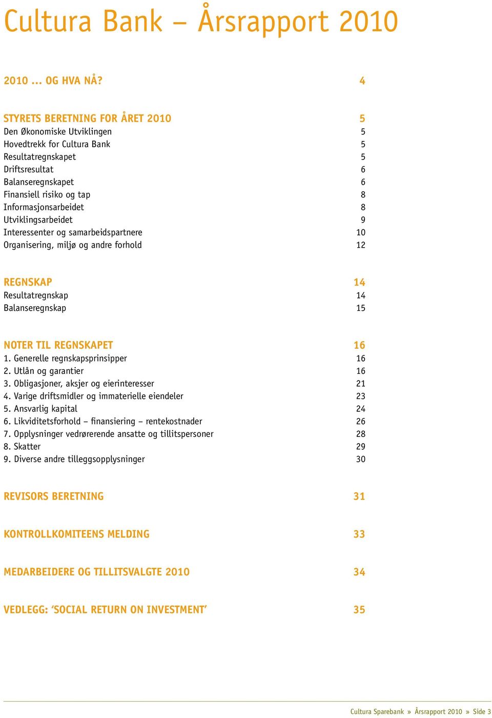 Informasjonsarbeidet 8 Utviklingsarbeidet 9 Interessenter og samarbeidspartnere 10 Organisering, miljø og andre forhold 12 Regnskap 14 Resultatregnskap 14 Balanseregnskap 15 Noter til regnskapet 16 1.