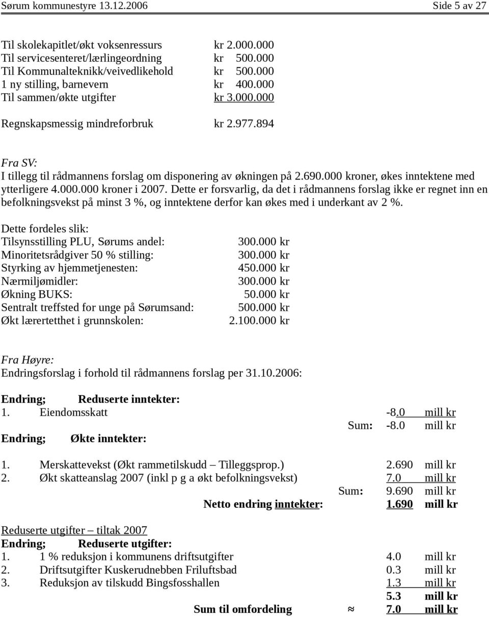 000 kroner, økes inntektene med ytterligere 4.000.000 kroner i 2007.