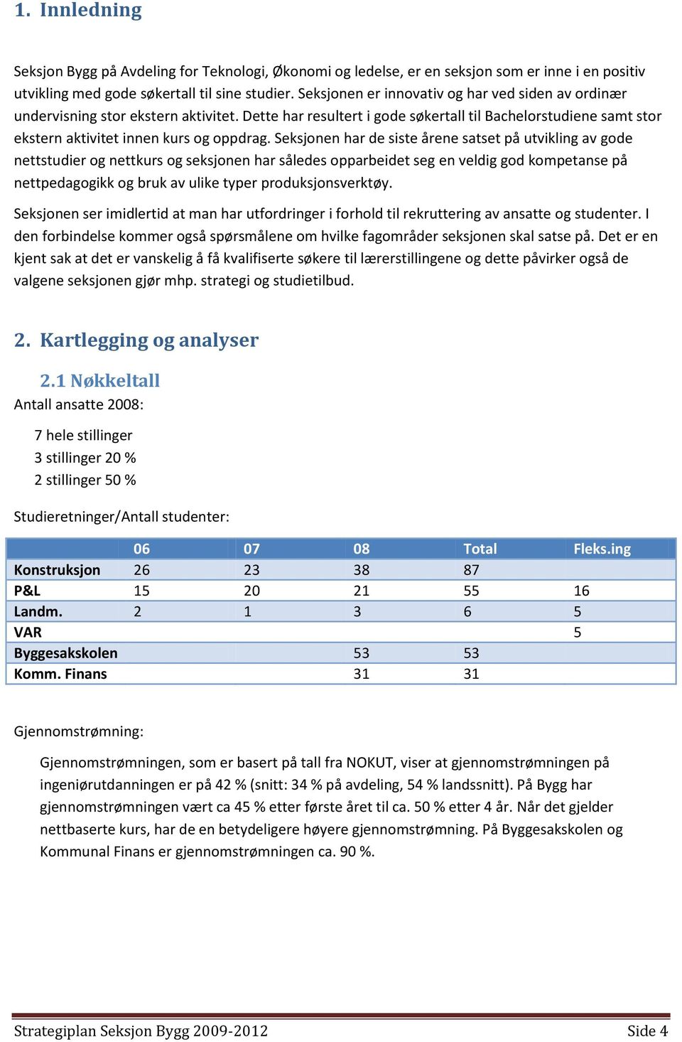 Seksjonen har de siste årene satset på utvikling av gode nettstudier og nettkurs og seksjonen har således opparbeidet seg en veldig god kompetanse på nettpedagogikk og bruk av ulike typer