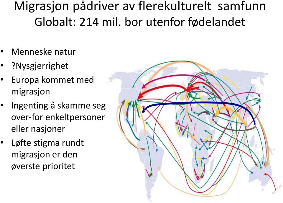 nysgjerrighet Europa kommet med migrasjon Ingenting å skamme seg