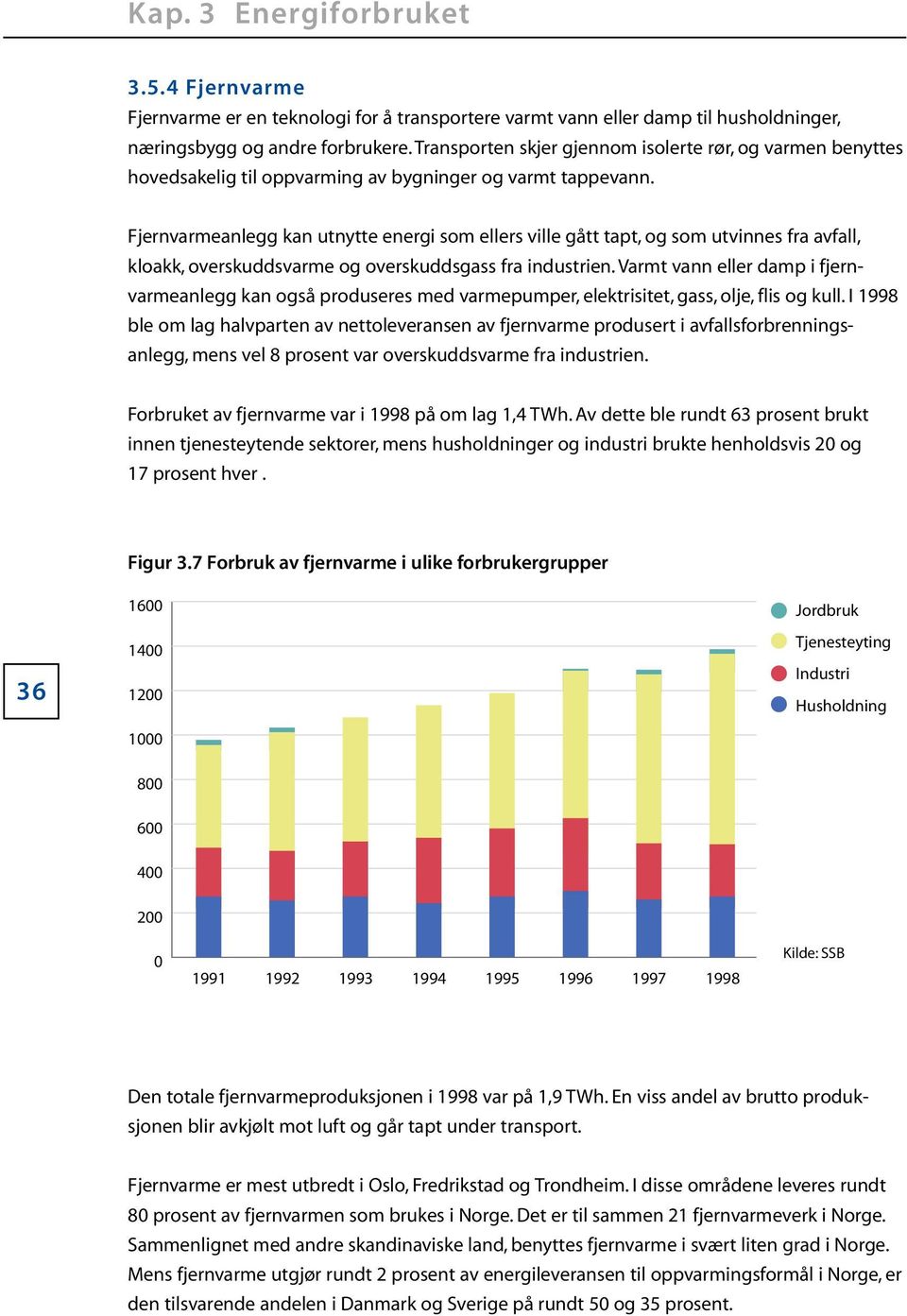 Fjernvarmeanlegg kan utnytte energi som ellers ville gått tapt, og som utvinnes fra avfall, kloakk, overskuddsvarme og overskuddsgass fra industrien.