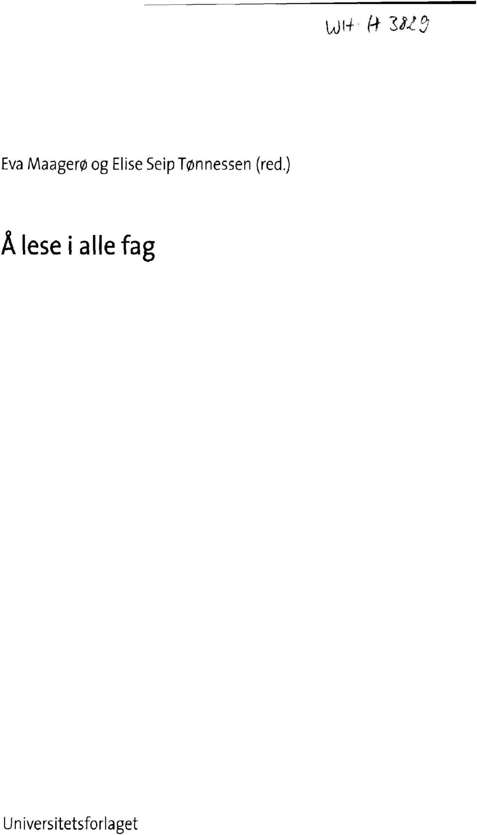 ) Álese i alle fag