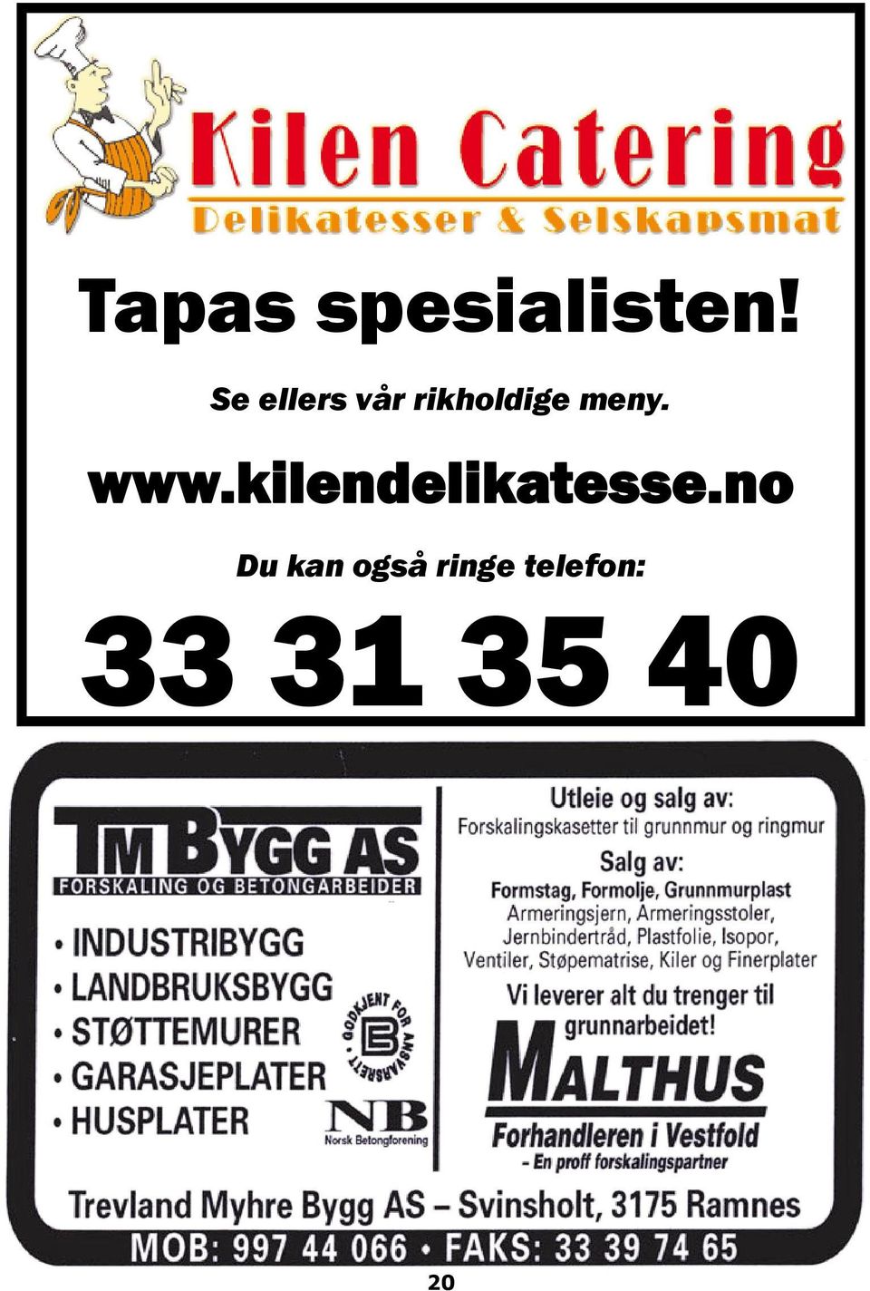 meny. www.kilendelikatesse.