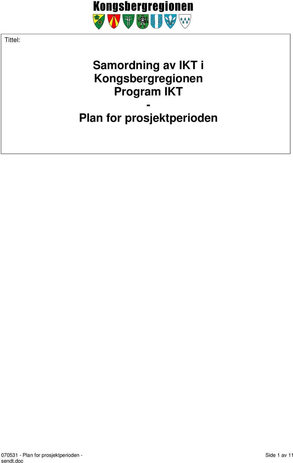 Program IKT - Plan for