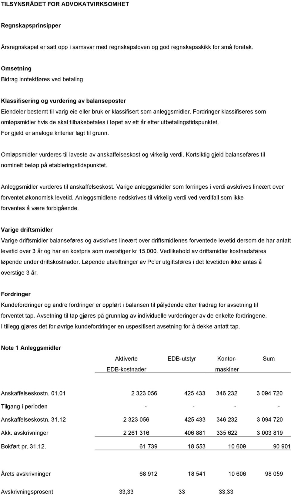 Fordringer klassifiseres som omløpsmidler hvis de skal tilbakebetales i løpet av ett år etter utbetalingstidspunktet. For gjeld er analoge kriterier lagt til grunn.