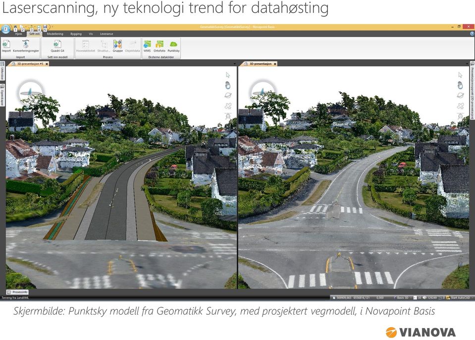 Punktsky modell fra Geomatikk