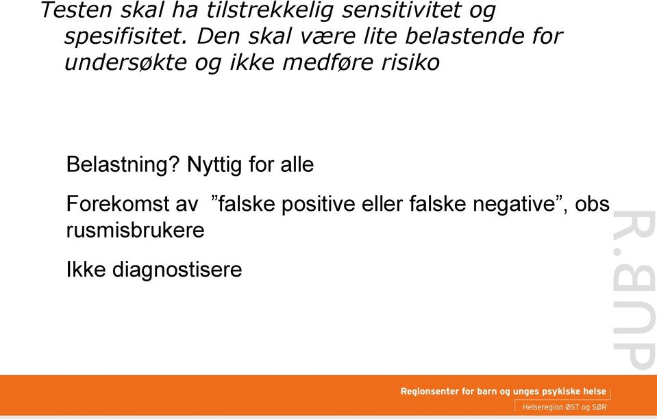 risiko Belastning?