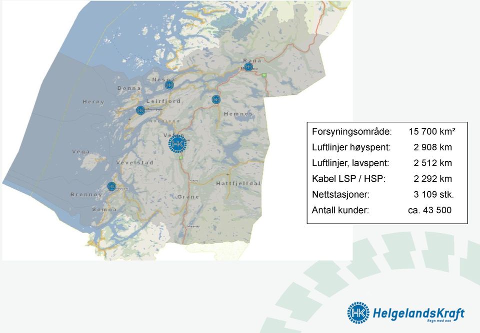 2 512 km Kabel LSP / HSP: 2 292 km