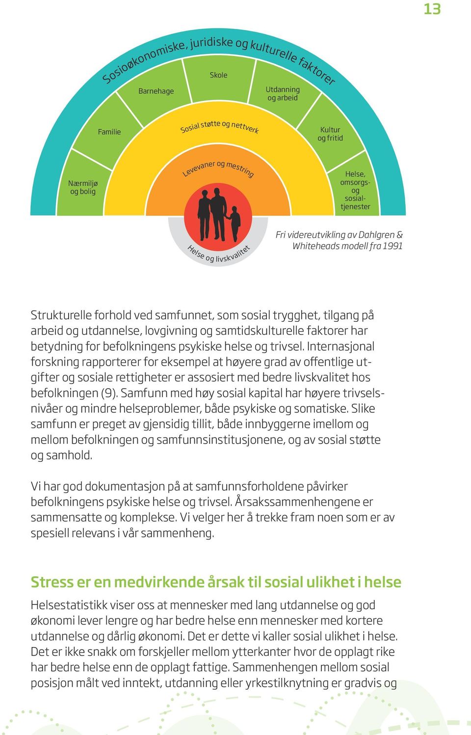 og samtidskulturelle faktorer har be tydning for befolkningens psykiske helse og trivsel.