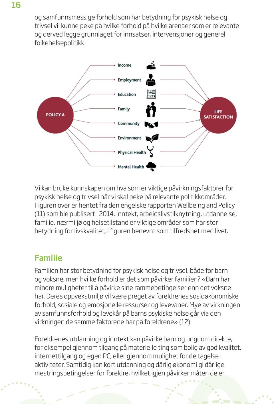 Figuren over er hentet fra den engelske rapporten Wellbeing and Policy (11) som ble publisert i 2014.