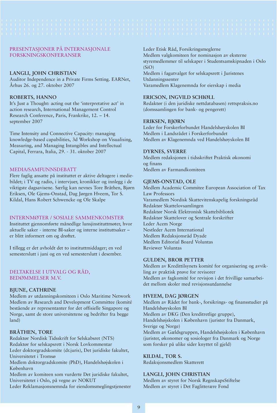 september 2007 Time Intensity and Connective Capacity: managing knowledge-based capabilities, 3d Workshop on Visualising, Measuring, and Managing Intangibles and Intellectual Capital, Ferrara,