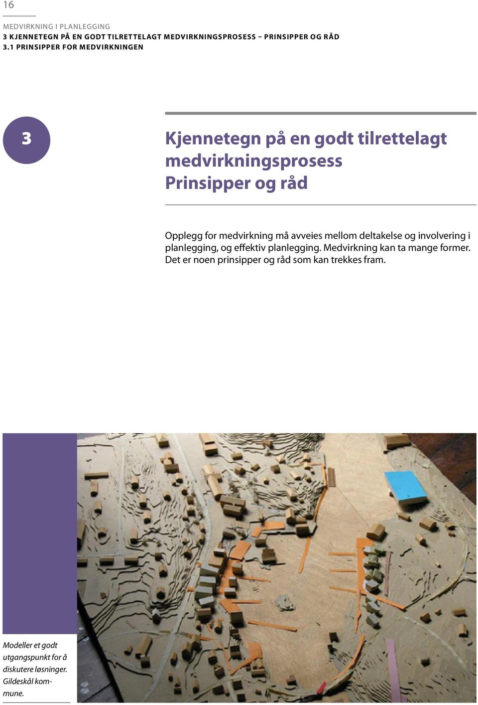 medvirkning må avveies mellom deltakelse og involvering i planlegging, og effektiv planlegging.