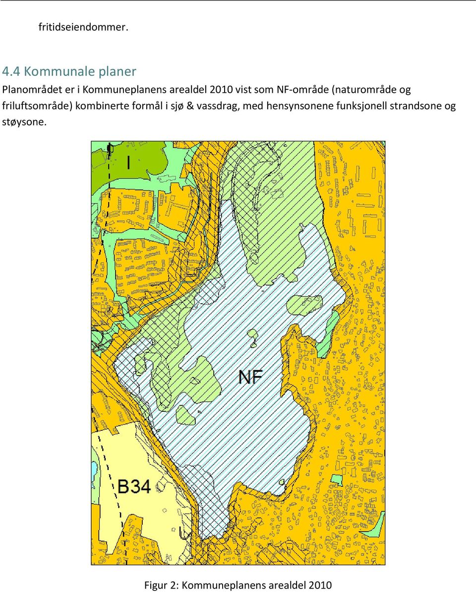 vist som NF-område (naturområde og friluftsområde) kombinerte