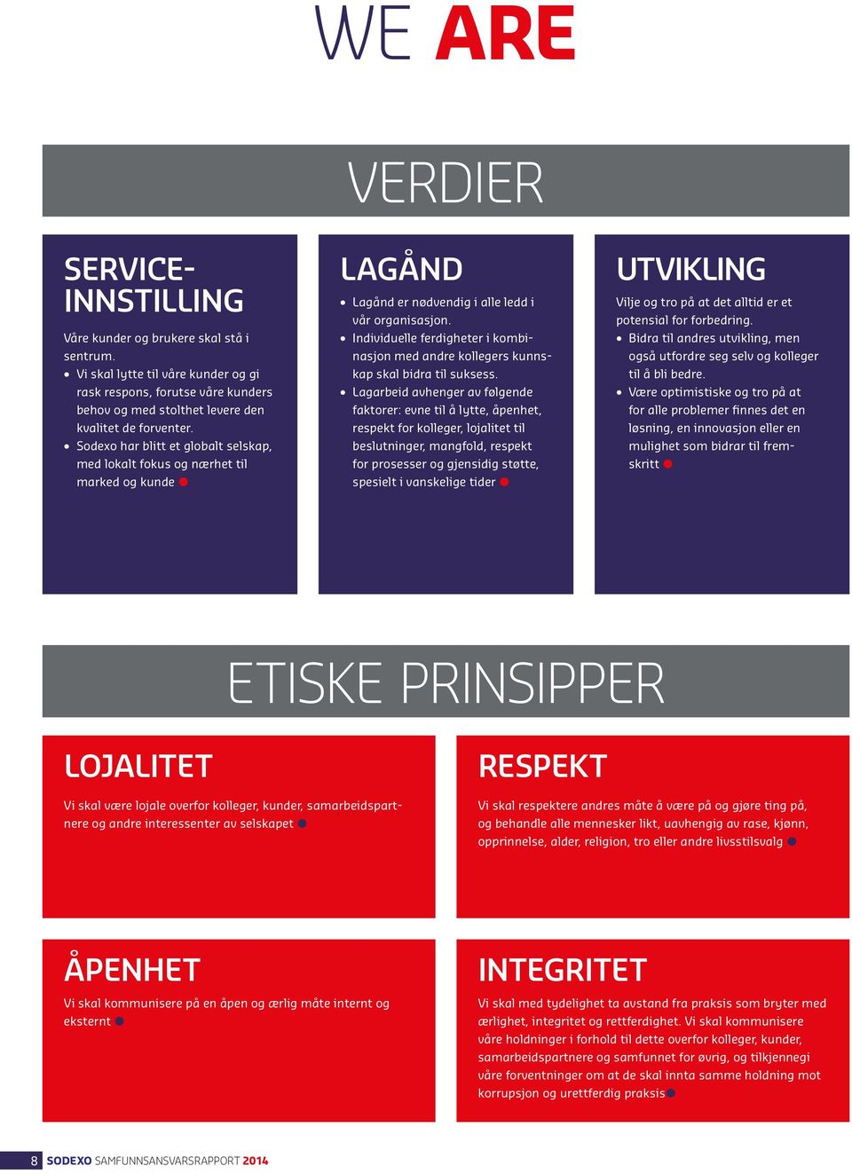 Sodexo har blitt et globalt selskap, med lokalt fokus og nærhet til marked og kunde LAGÅND Lagånd er nødvendig i alle ledd i vår organisasjon.