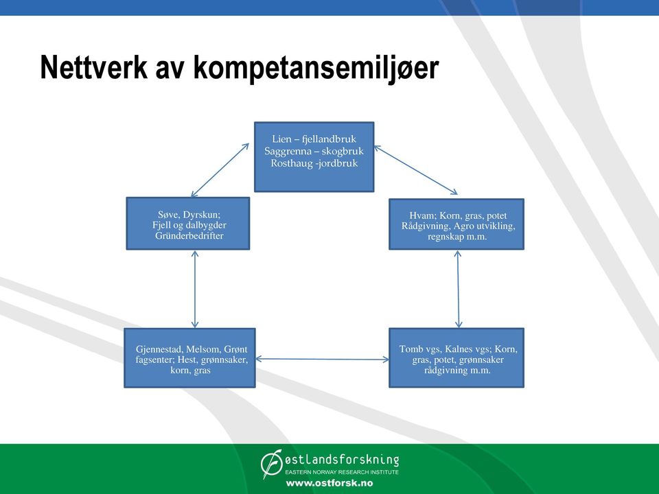 Rådgivning, Agro utvikling, regnskap m.