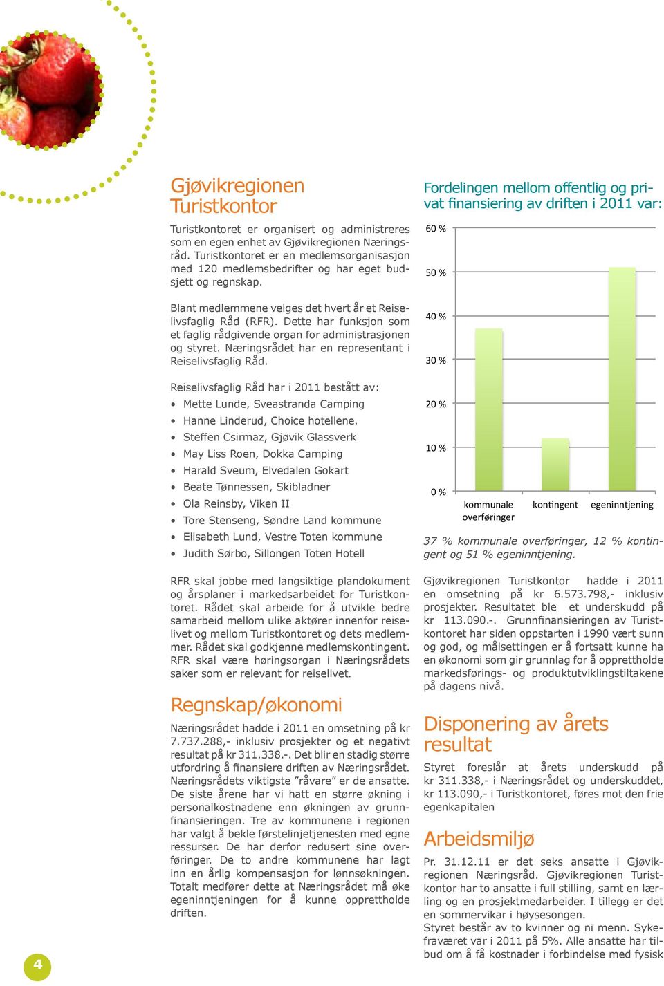 Dette har funksjon som et faglig rådgivende organ for administrasjonen og styret. Næringsrådet har en representant i Reiselivsfaglig Råd.