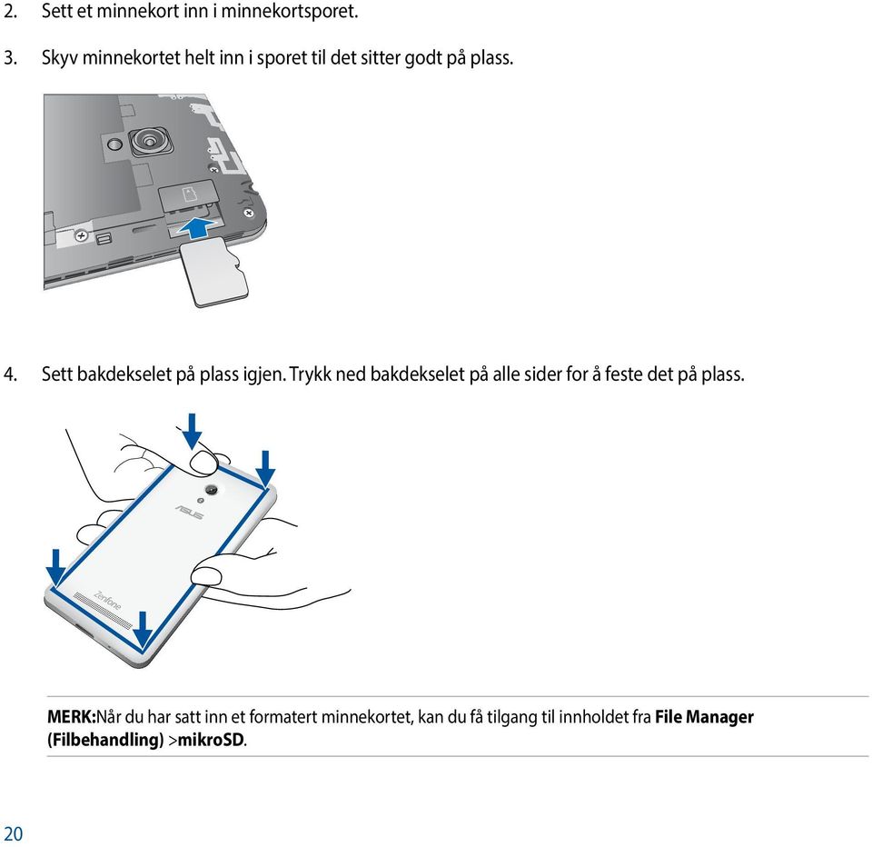 Sett bakdekselet på plass igjen.