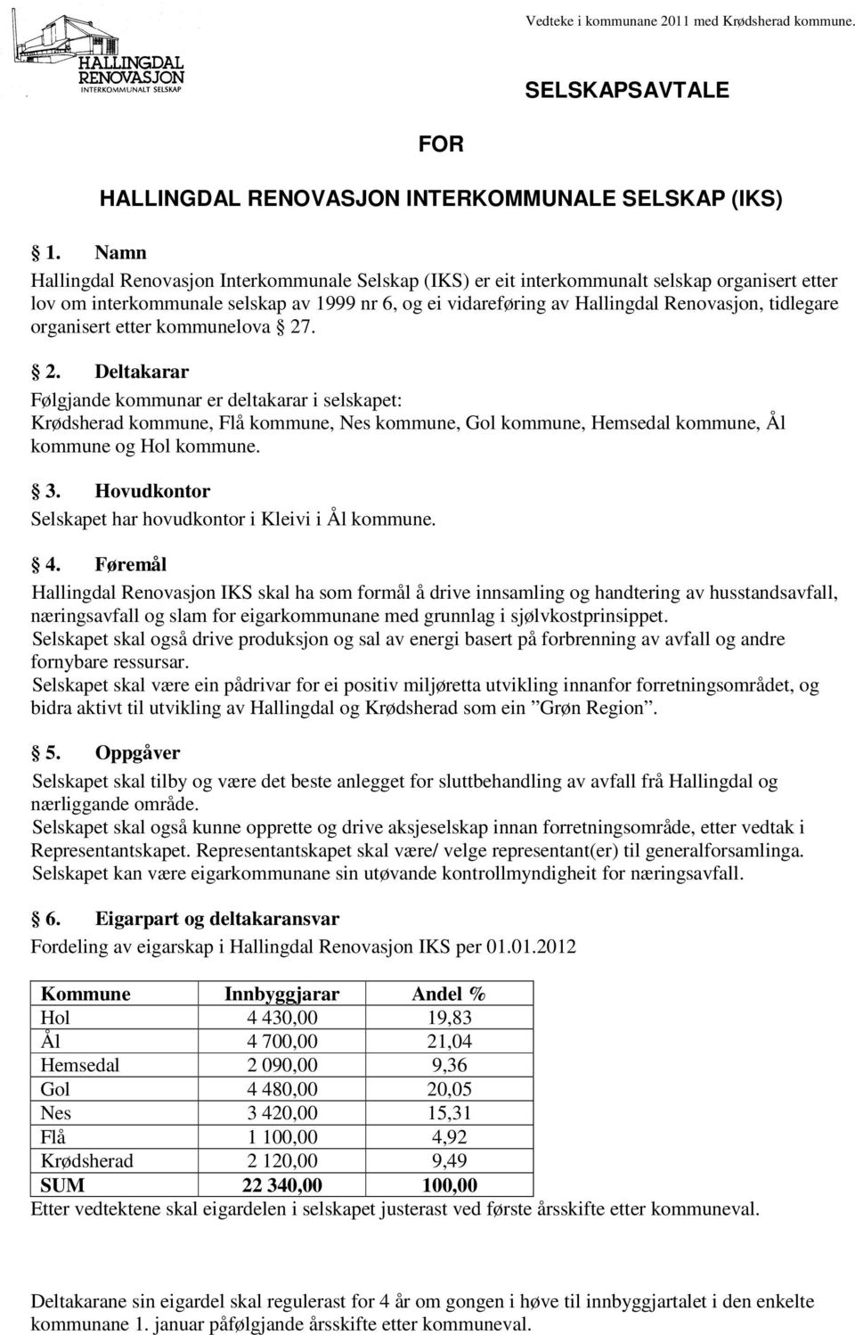 tidlegare organisert etter kommunelova 27