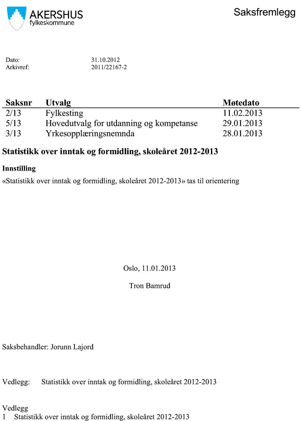 formidling, skoleåret 2012