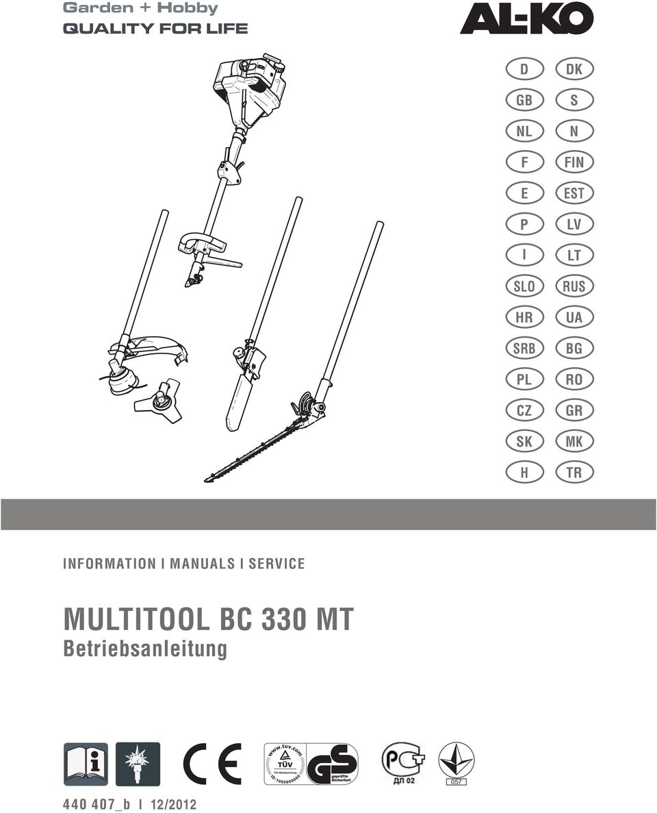 GR MK TR INFORMATION I MANUALS I SERVICE MULTITOOL