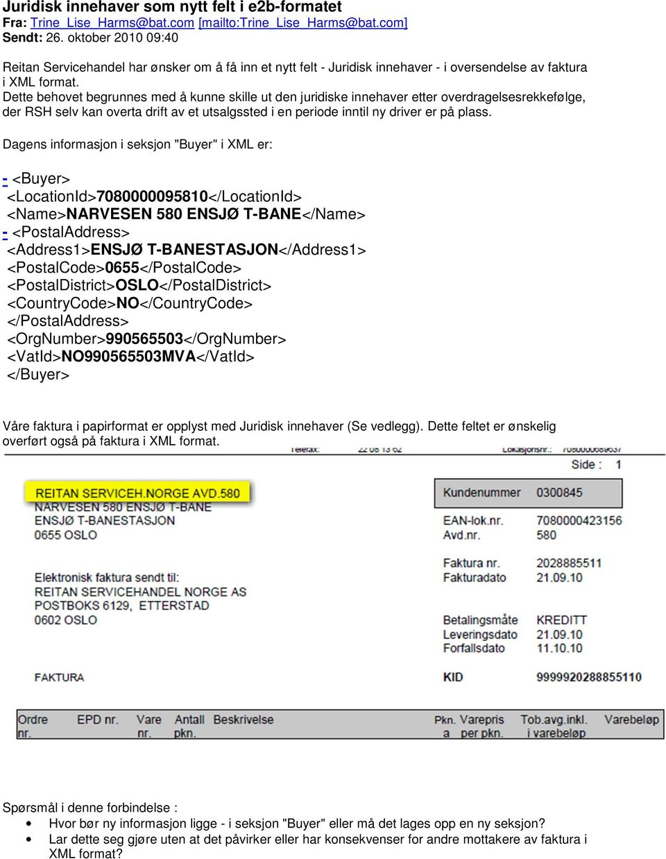 Dette behovet begrunnes med å kunne skille ut den juridiske innehaver etter overdragelsesrekkefølge, der RSH selv kan overta drift av et utsalgssted i en periode inntil ny driver er på plass.