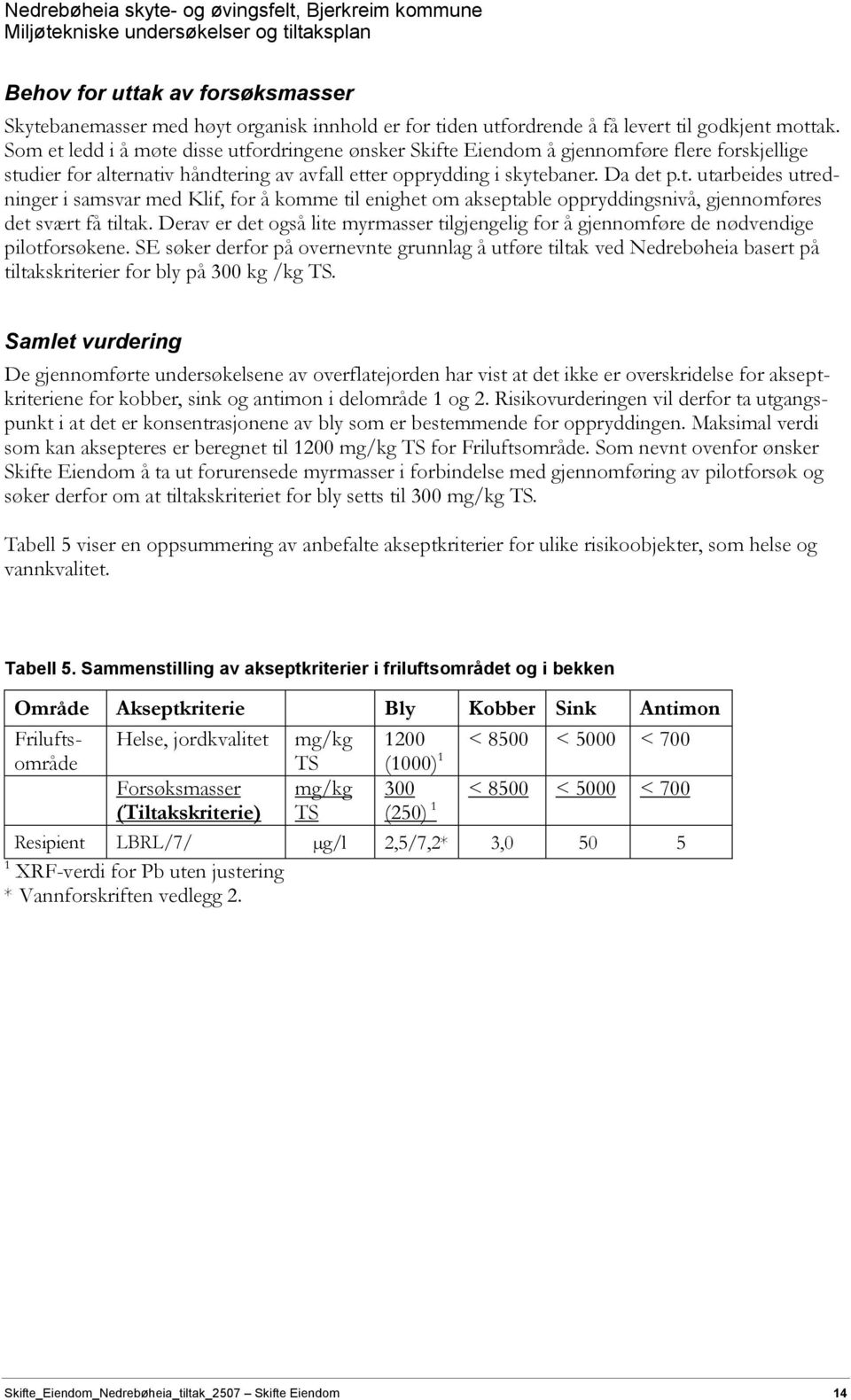 Derav er det også lite myrmasser tilgjengelig for å gjennomføre de nødvendige pilotforsøkene.