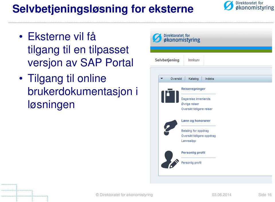 tilpasset versjon av SAP Portal