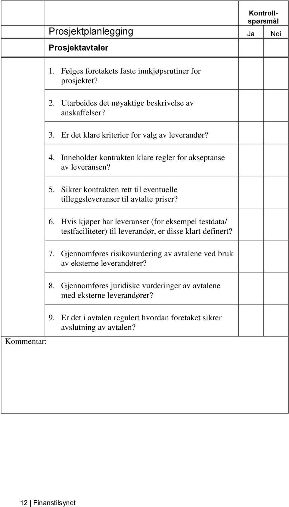 Sikrer kontrakten rett til eventuelle tilleggsleveranser til avtalte priser? 6.