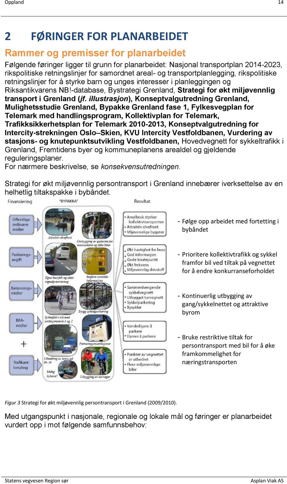 -database, Bystrategi Grenland, Strategi for økt miljøvennlig transport i Grenland (jf.