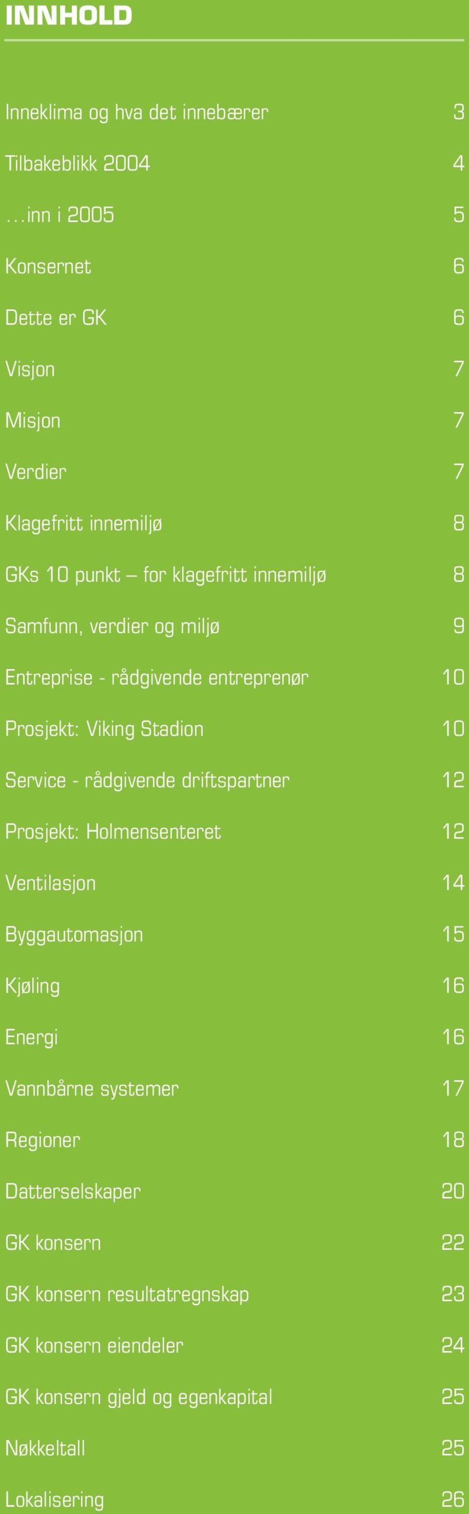 rådgivende driftspartner 12 Prosjekt: Holmensenteret 12 Ventilasjon 14 Byggautomasjon 15 Kjøling 16 Energi 16 Vannbårne systemer 17 Regioner 18