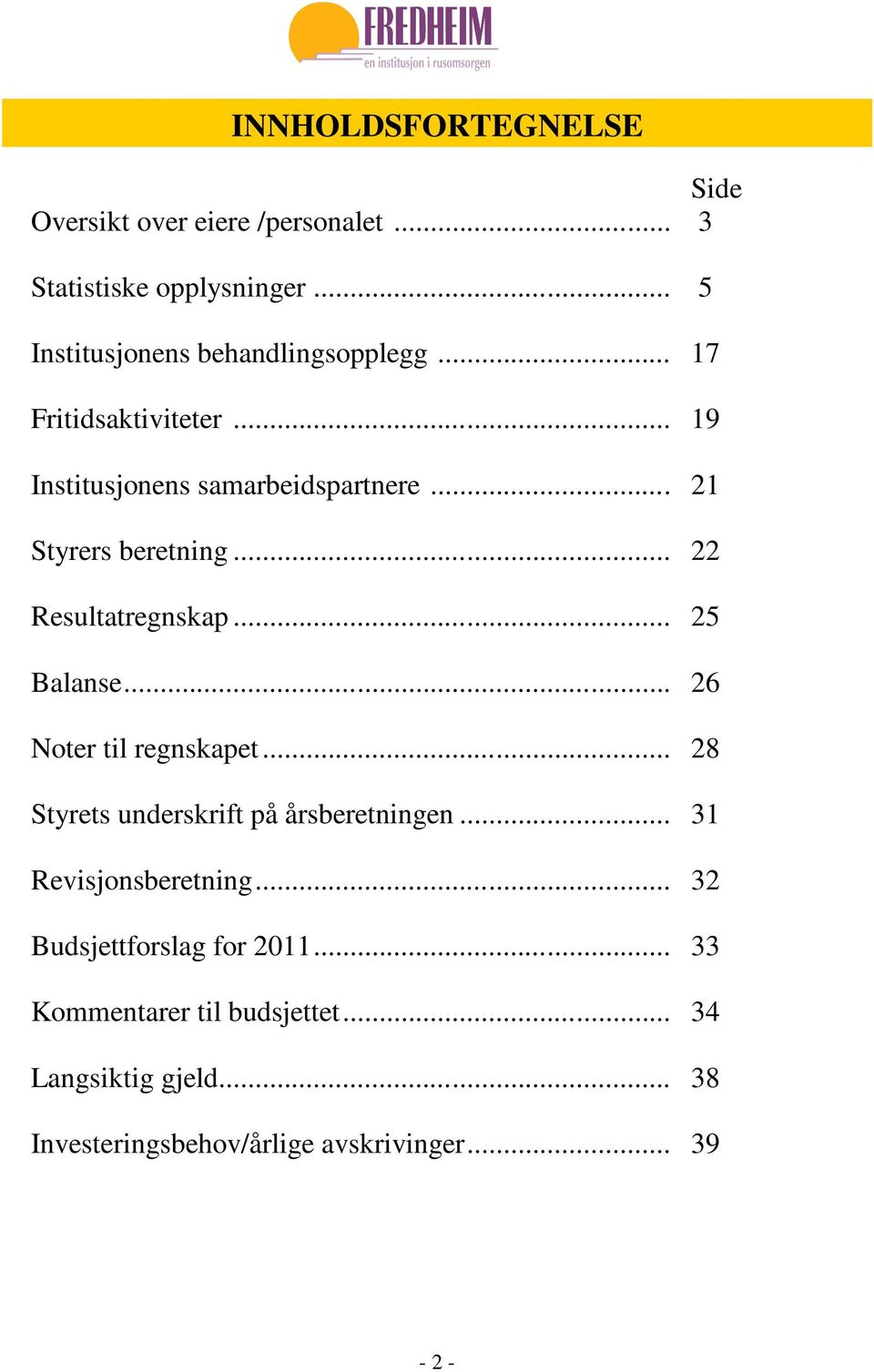 .. 21 Styrers beretning... 22 Resultatregnskap... 25 Balanse... 26 Noter til regnskapet.