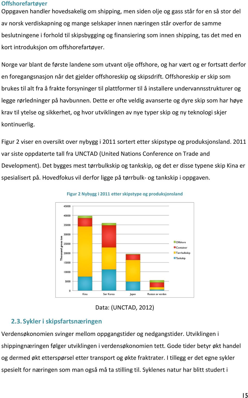 Norge var blant de første landene som utvant olje offshore, og har vært og er fortsatt derfor en foregangsnasjon når det gjelder offshoreskip og skipsdrift.