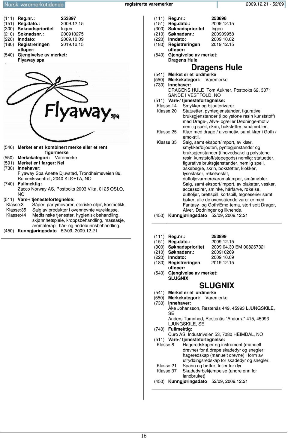 Norway AS, Postboks 2003 Vika, 0125 OSLO, NO Klasse:3 Såper, parfymevarer, eteriske oljer, kosmetikk. Klasse:35 Klasse:44 Salg av produkter i ovennevnte vareklasse.