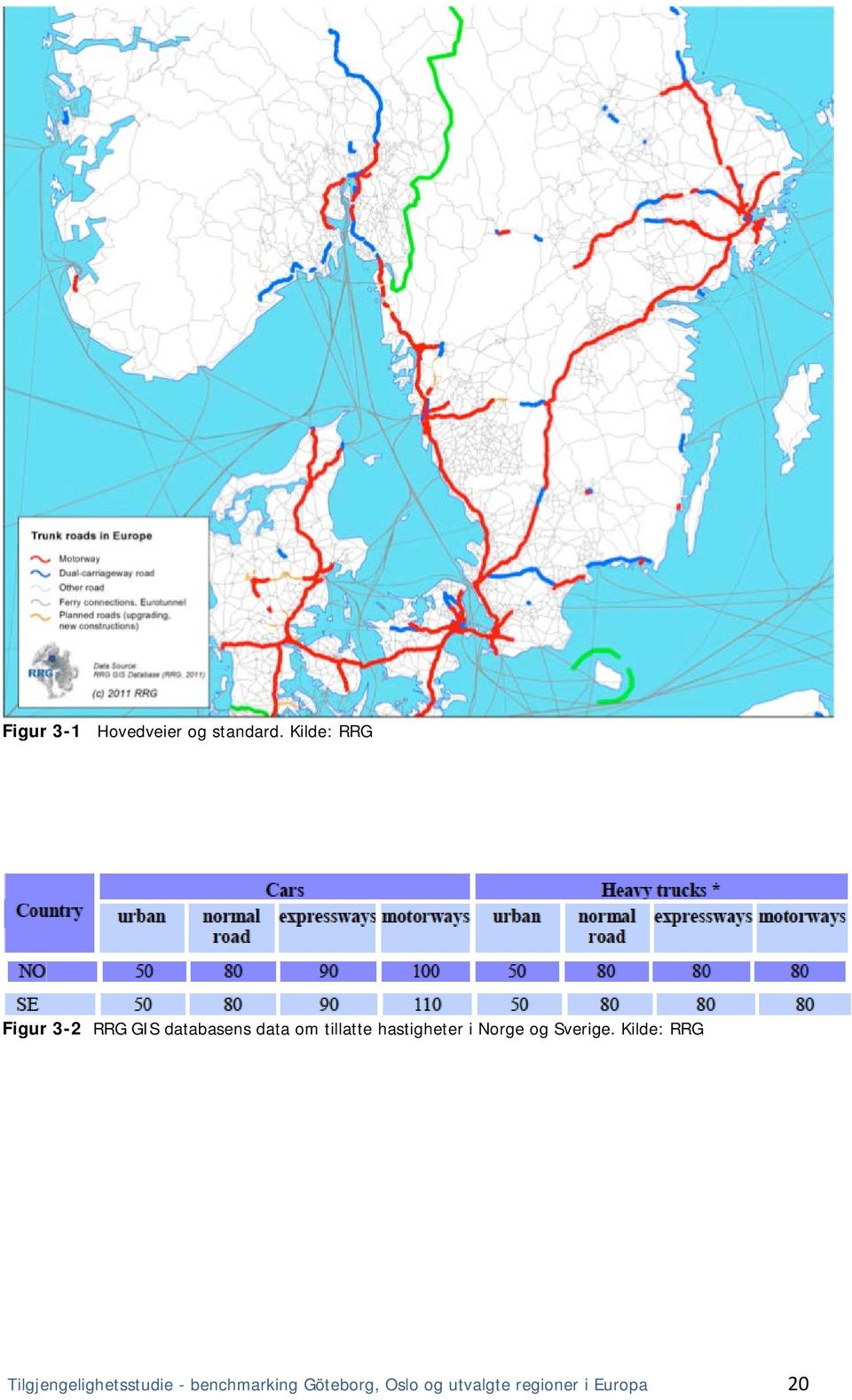 tillatte hastigheter i Norge og Sverige.