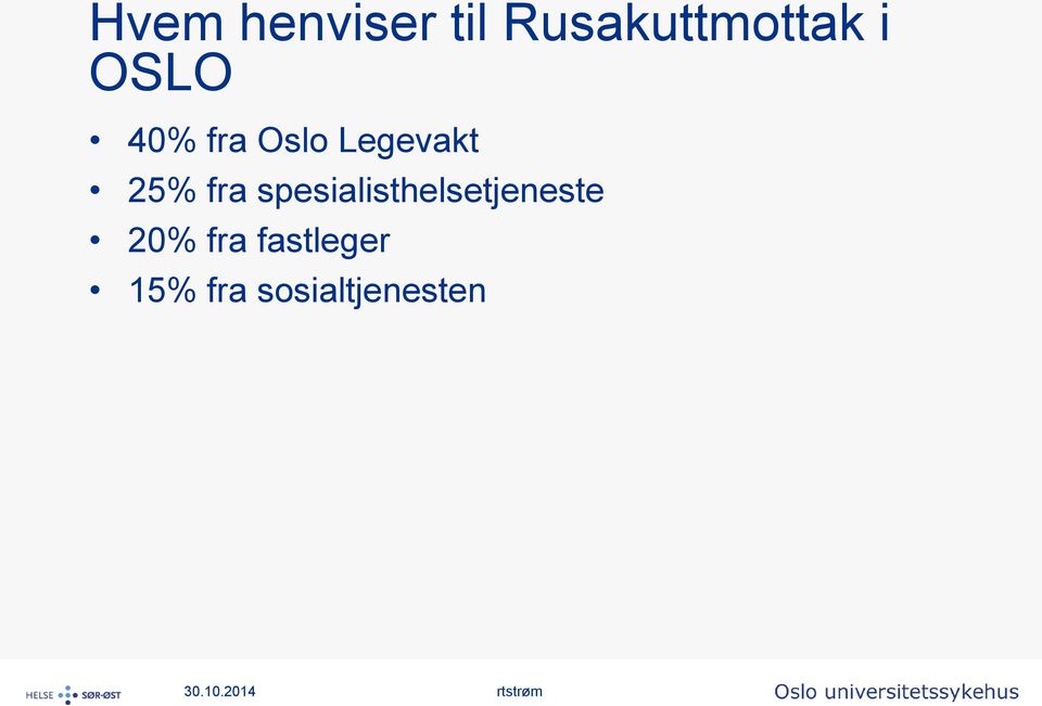 fra spesialisthelsetjeneste 20%