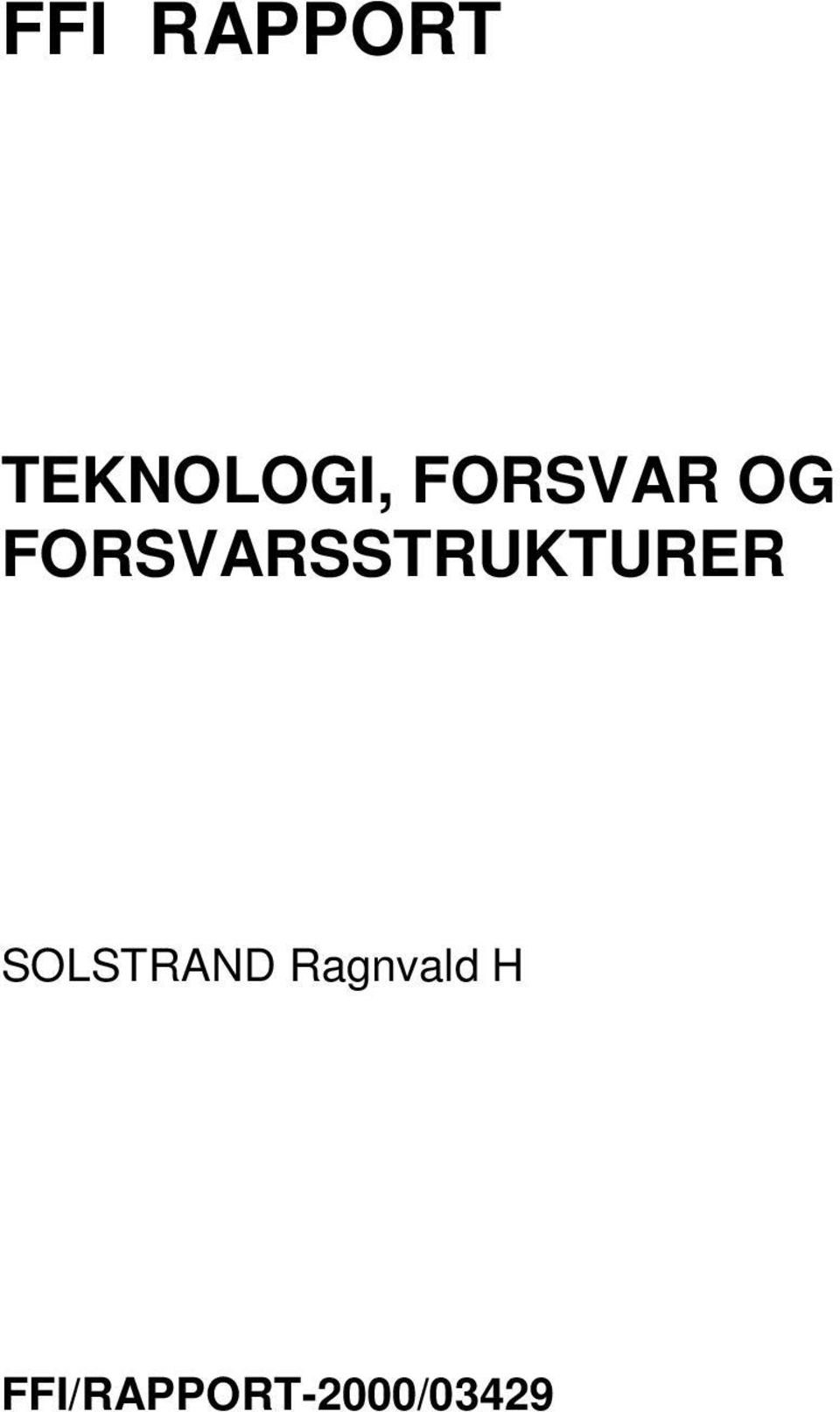 FORSVARSSTRUKTURER