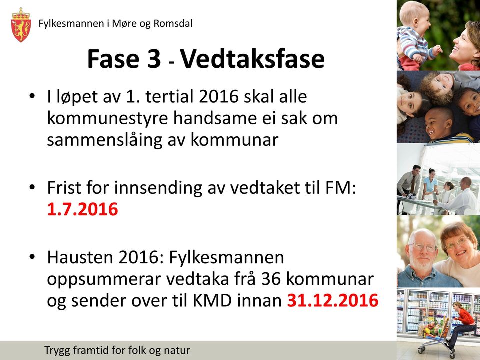 Frist for innsending av vedtaket til FM: 1.7.