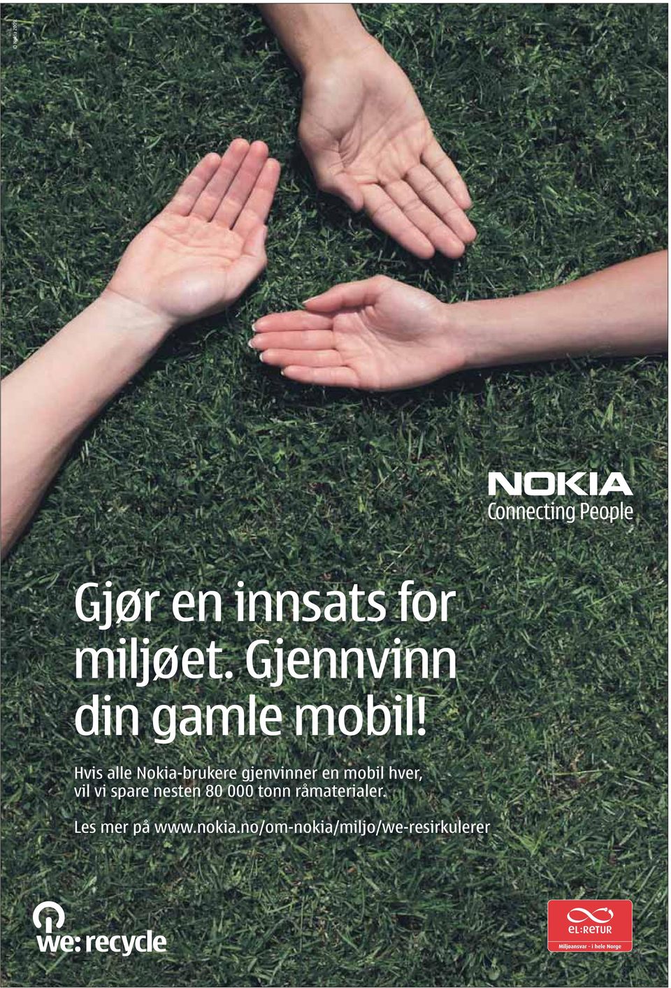 Hvis alle Nokia-brukere gjenvinner en mobil hver, vil