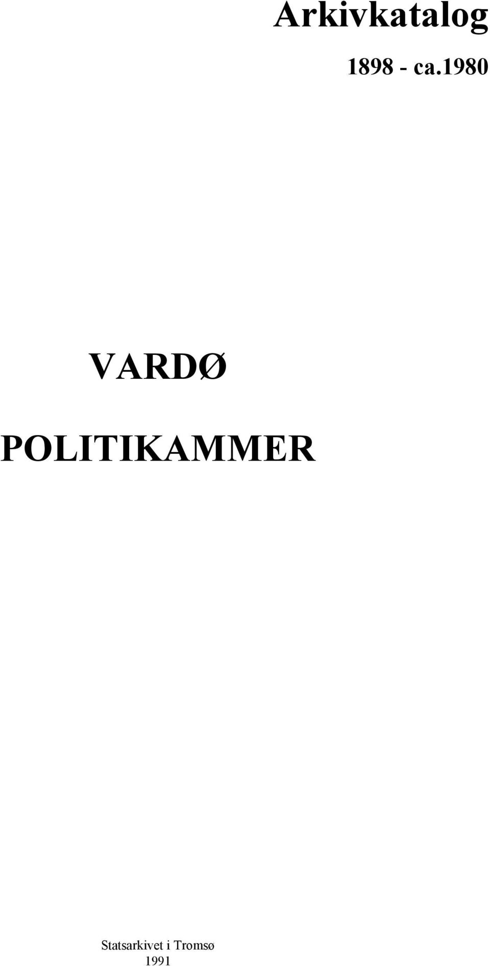 POLITIKAMMER