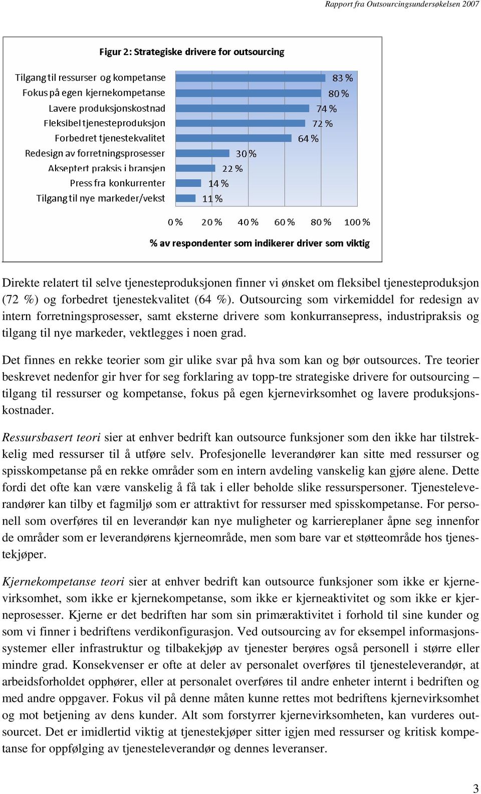 Det finnes en rekke teorier som gir ulike svar på hva som kan og bør outsources.