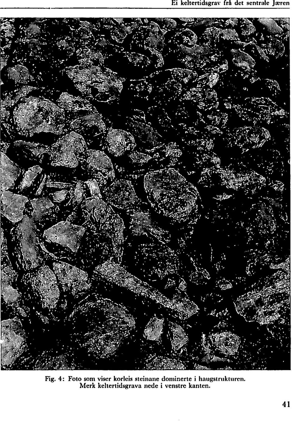 4: Foto som viser korleis steinane