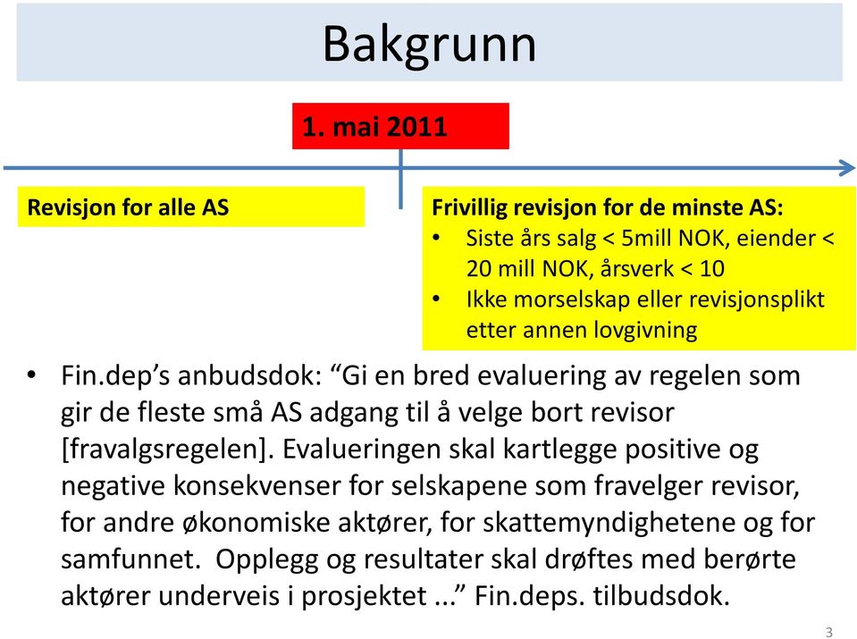 eller revisjonsplikt etter annen lovgivning Fin.