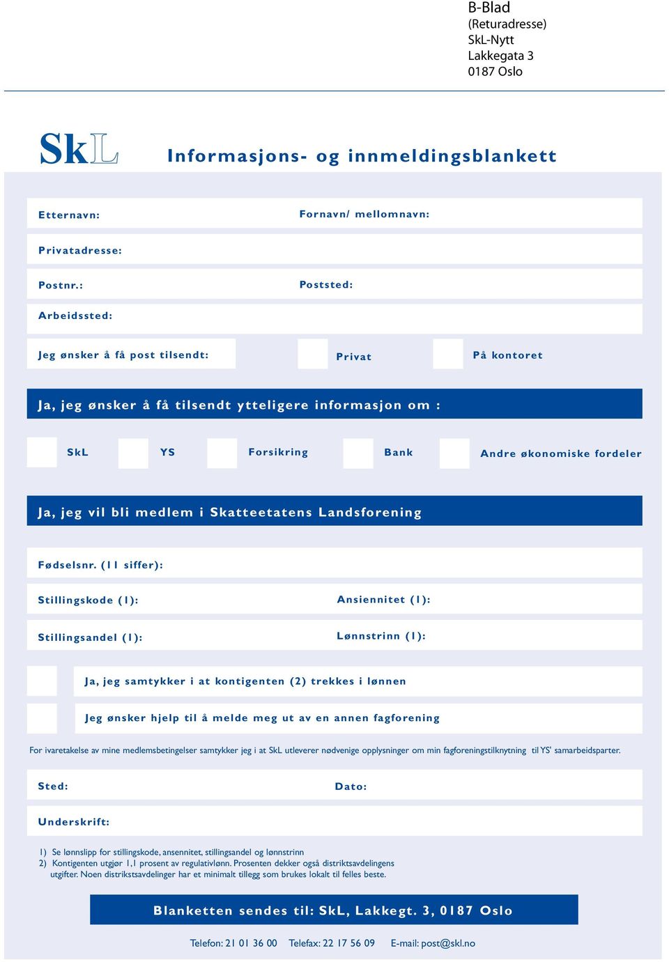 Skatteetatens Lansforening Føselsnr.