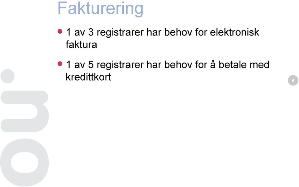 faktura 1 av 5 registrarer har