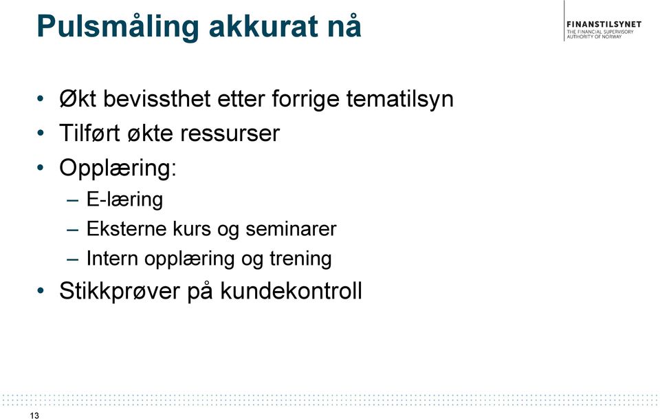 Opplæring: E-læring Eksterne kurs og seminarer