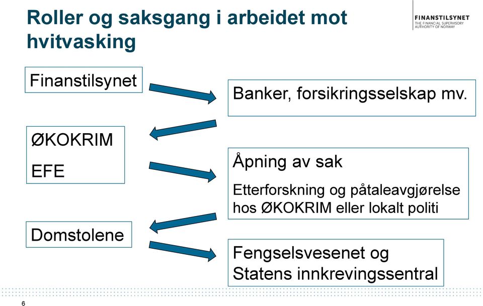 Åpning av sak Etterforskning og påtaleavgjørelse hos ØKOKRIM